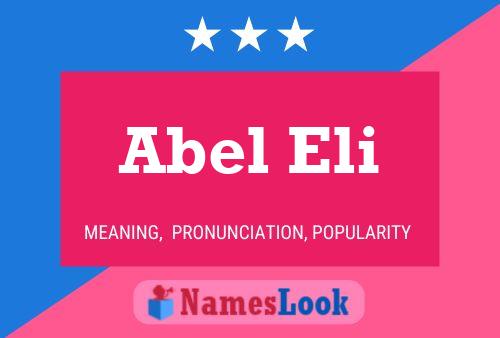 Poster del nome Abel Eli