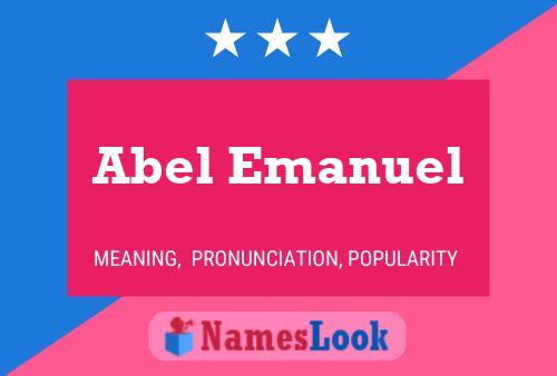 Poster del nome Abel Emanuel