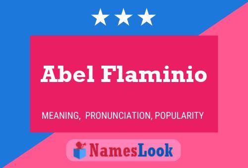 Poster del nome Abel Flaminio