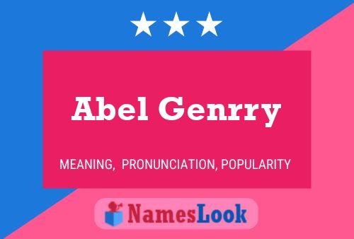 Poster del nome Abel Genrry