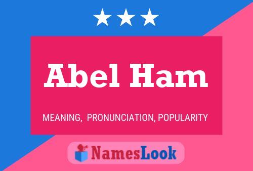 Poster del nome Abel Ham