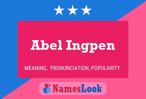 Poster del nome Abel Ingpen