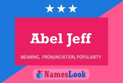 Poster del nome Abel Jeff