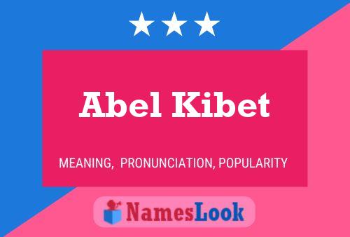 Poster del nome Abel Kibet