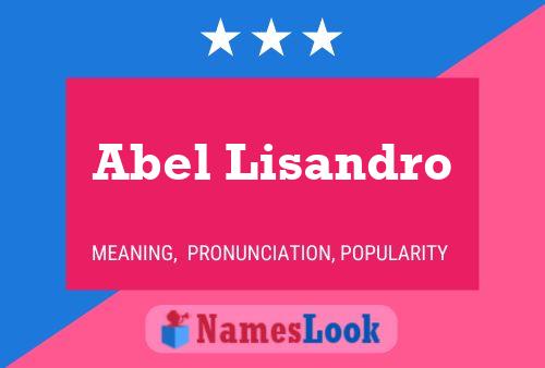 Poster del nome Abel Lisandro