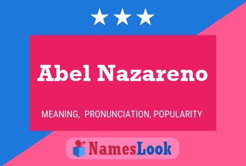 Poster del nome Abel Nazareno