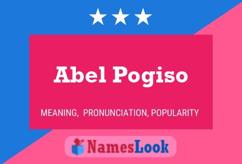 Poster del nome Abel Pogiso