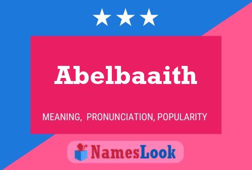 Poster del nome Abelbaaith