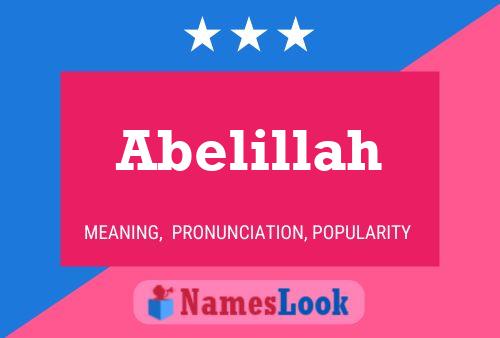 Poster del nome Abelillah