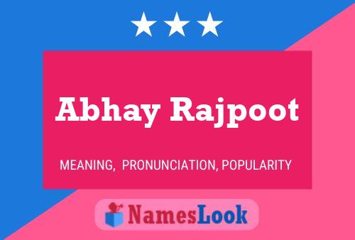 Poster del nome Abhay Rajpoot