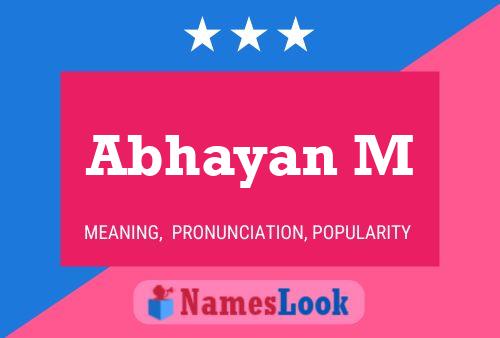 Poster del nome Abhayan M