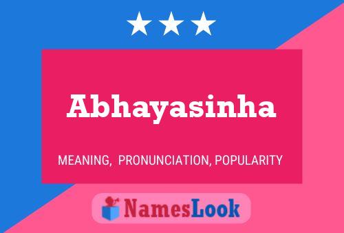 Poster del nome Abhayasinha