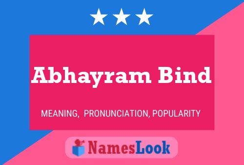 Poster del nome Abhayram Bind