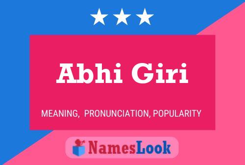 Poster del nome Abhi Giri