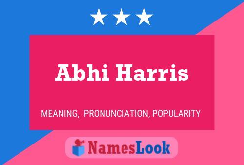 Poster del nome Abhi Harris