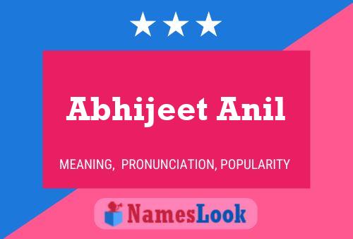 Poster del nome Abhijeet Anil