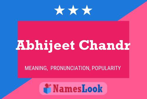 Poster del nome Abhijeet Chandr