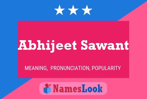 Poster del nome Abhijeet Sawant