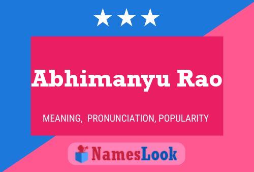 Poster del nome Abhimanyu Rao