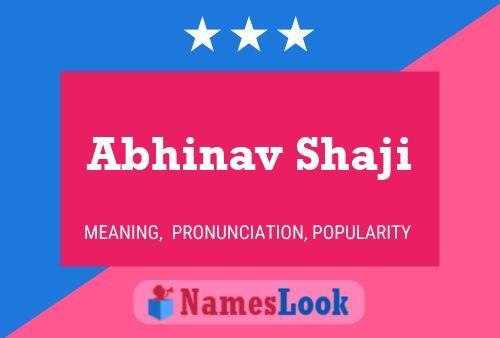 Poster del nome Abhinav Shaji