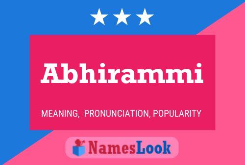 Poster del nome Abhirammi