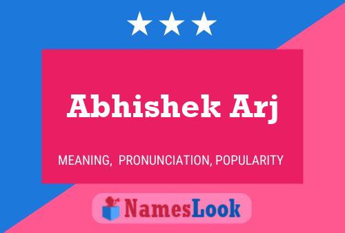 Poster del nome Abhishek Arj