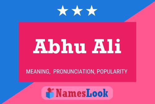 Poster del nome Abhu Ali