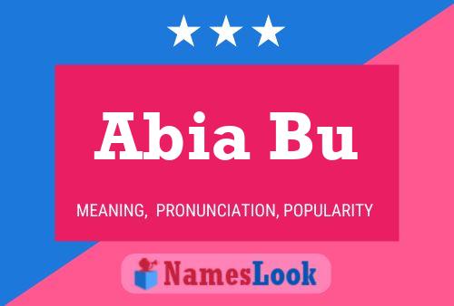 Poster del nome Abia Bu