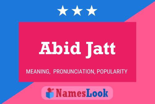 Poster del nome Abid Jatt