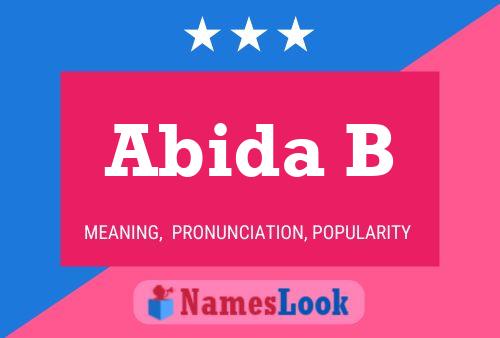 Poster del nome Abida B