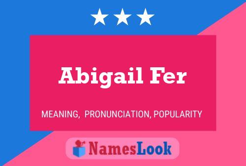 Poster del nome Abigail Fer