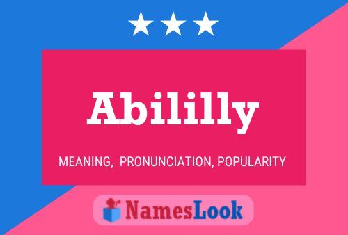 Poster del nome Abililly