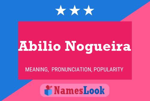 Poster del nome Abilio Nogueira