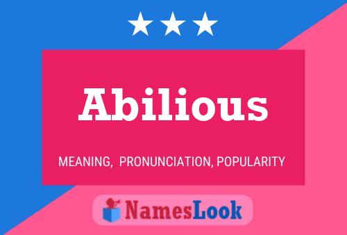 Poster del nome Abilious