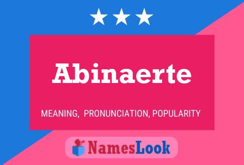 Poster del nome Abinaerte