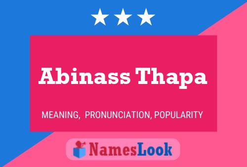 Poster del nome Abinass Thapa