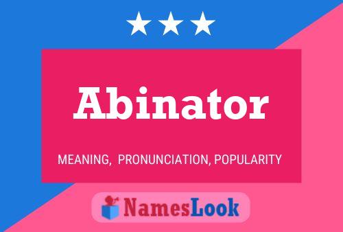 Poster del nome Abinator