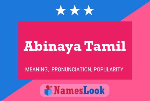 Poster del nome Abinaya Tamil