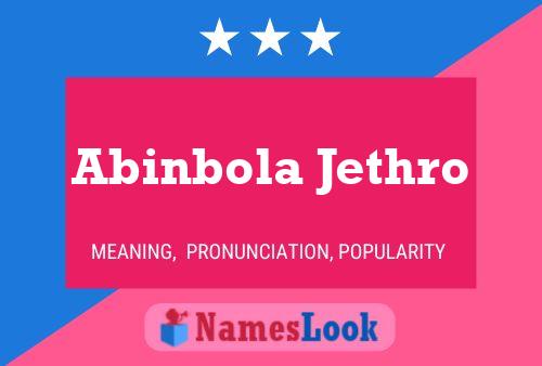 Poster del nome Abinbola Jethro