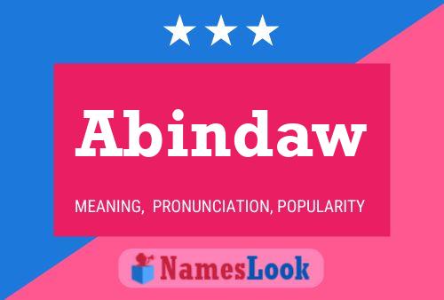 Poster del nome Abindaw