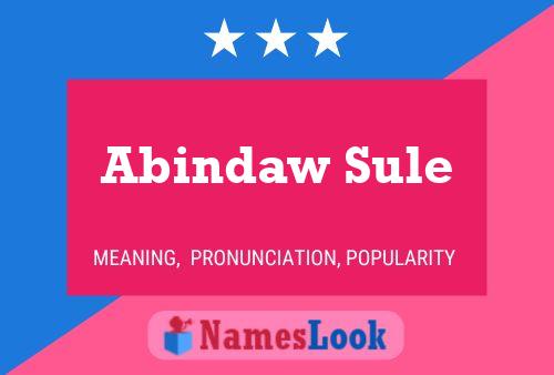 Poster del nome Abindaw Sule