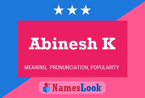 Poster del nome Abinesh K