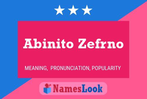 Poster del nome Abinito Zefrno