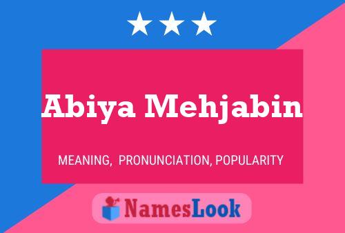 Poster del nome Abiya Mehjabin