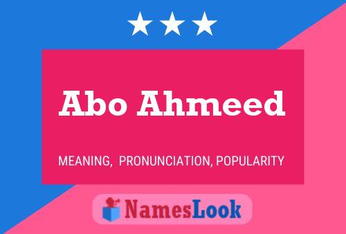 Poster del nome Abo Ahmeed