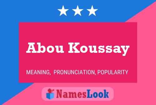 Poster del nome Abou Koussay