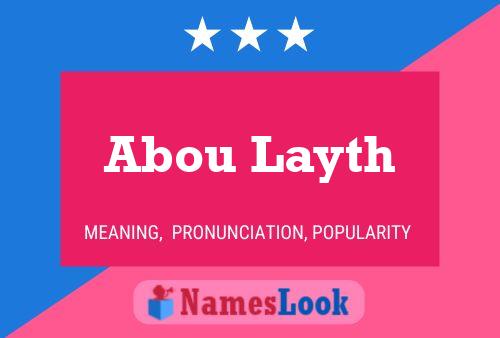 Poster del nome Abou Layth