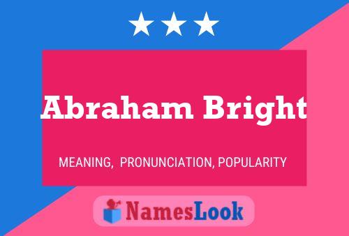 Poster del nome Abraham Bright