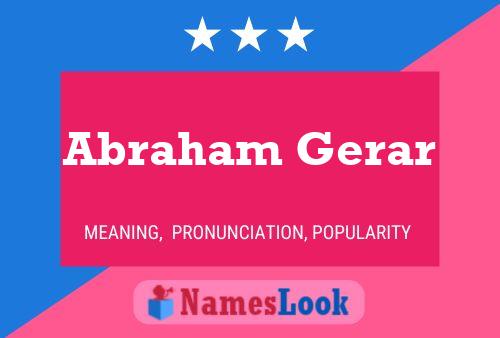 Poster del nome Abraham Gerar