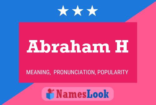 Poster del nome Abraham H